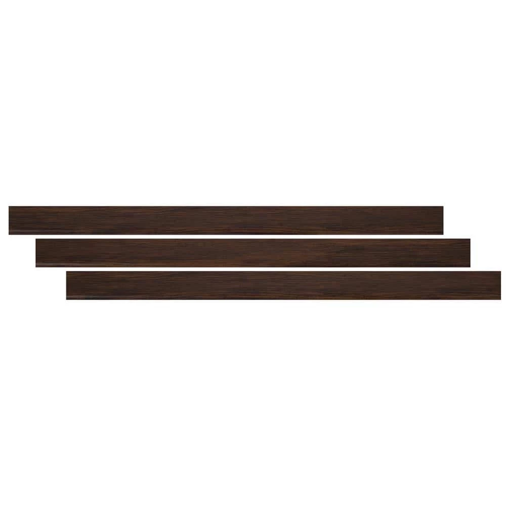 Antique Mahogany 3/4 in. T x 2.75 in. W x 94 in. L Stair Nose Vinyl Molding by A&A Surfaces 6 Antique Mahogany 3/4 in. T x 2.75 in. W x 94 in. L Stair Nose Vinyl Molding by A&A Surfaces - Image 4