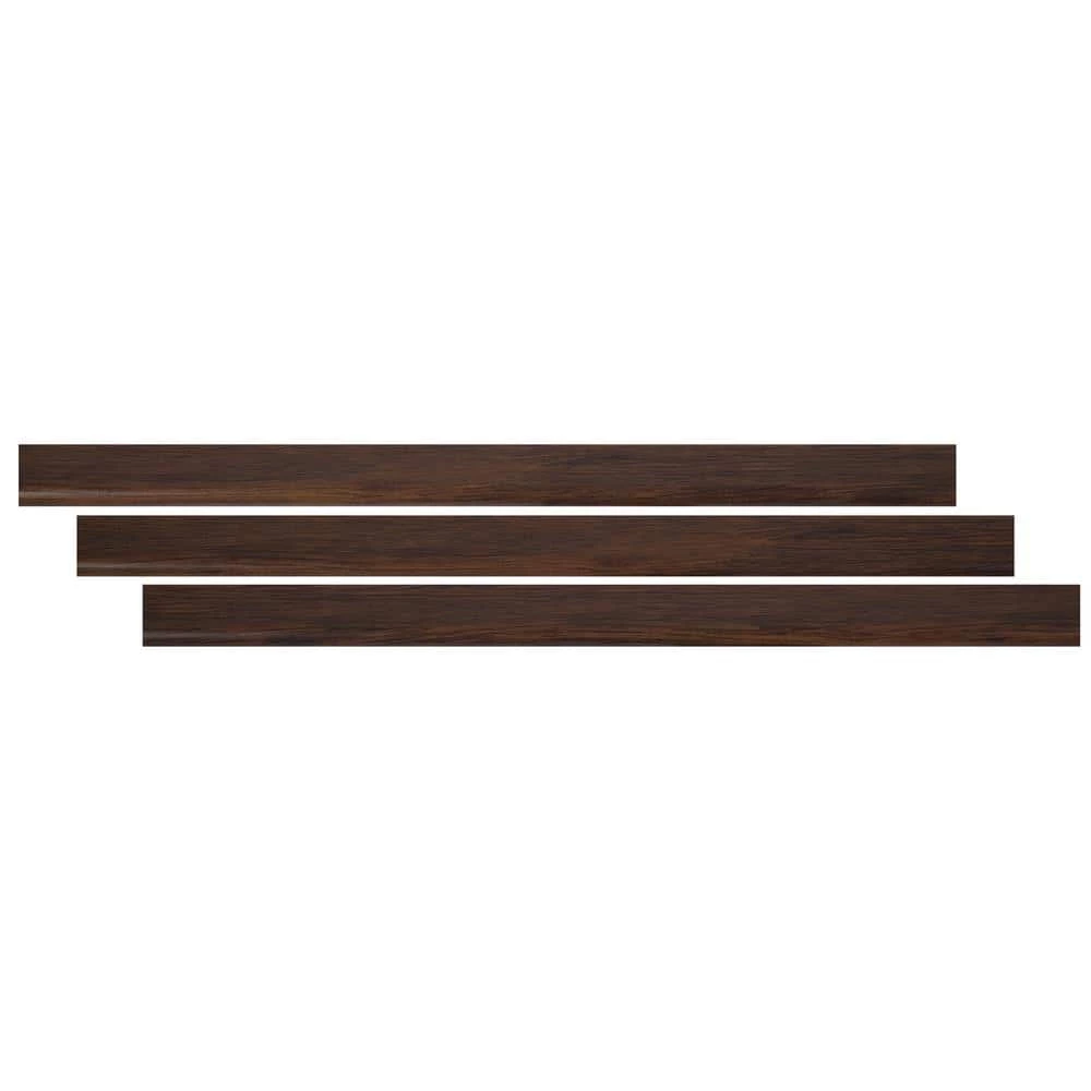 Antique Mahogany 0.75 in. T x 1.77 in. W x 94 in. L Luxury Vinyl Stair Nose Molding by A&A Surfaces 6 Antique Mahogany 0.75 in. T x 1.77 in. W x 94 in. L Luxury Vinyl Stair Nose Molding by A&A Surfaces - Image 4