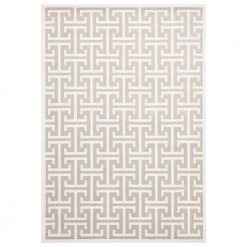 Arto Beige 5 ft. 3 in. x 7 ft. 6 in. Abstract Polypropylene Area Rug by Abani