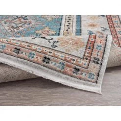 Azure Beige 5 ft. 3 in. x 7 ft. 6 in. Oriental Polyester Area Rug by Abani -Abani Sales beige abani area rugs azr130a 5 c3 1000