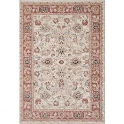 Babylon Beige 5 ft. 3 in. x 7 ft. 6 in. Oriental Polypropylene Area Rug by Abani