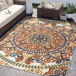 Hampton Beige 6 ft. x 9 ft. Abstract Polypropylene Area Rug by Abani -Abani Sales beige abani area rugs ham110a 6 31 1000