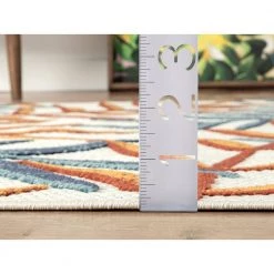 Hampton Beige 5.3 ft. x 7.6 ft. Floral Polypropylene Area Rug by Abani -Abani Sales beige abani area rugs ham120a 5 44 1000