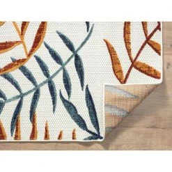 Hampton Beige 5.3 ft. x 7.6 ft. Floral Polypropylene Area Rug by Abani -Abani Sales beige abani area rugs ham120a 5 fa 1000