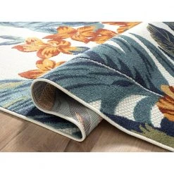 Hampton Beige 6 ft. x 9 ft. Floral Polypropylene Area Rug by Abani -Abani Sales beige abani area rugs ham170a 6 4f 1000