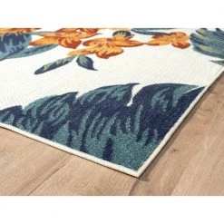 Hampton Beige 6 ft. x 9 ft. Floral Polypropylene Area Rug by Abani -Abani Sales beige abani area rugs ham170a 6 c3 1000