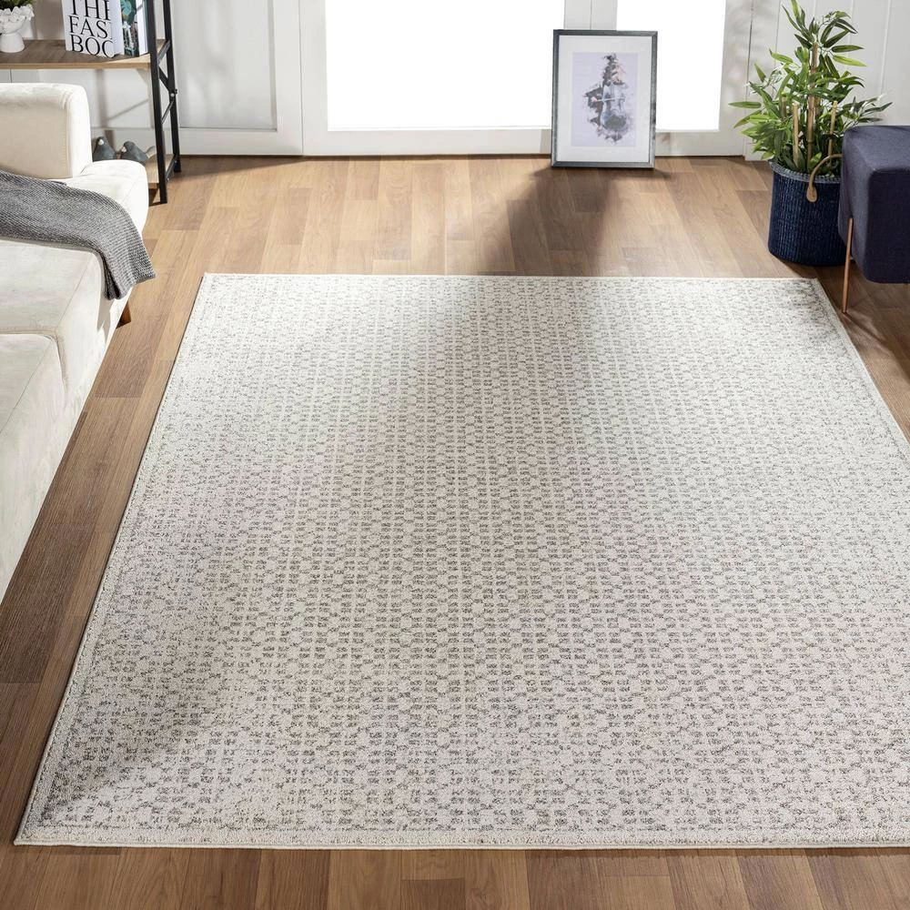 Layla Beige 5 ft. 3 in. x 7 ft. 6 in. Abstract Polypropylene Area Rug by Abani 10 Layla Beige 5 ft. 3 in. x 7 ft. 6 in. Abstract Polypropylene Area Rug by Abani - Image 8