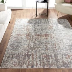Milas Beige 7 ft. 9 in. x 10 ft. 2 in. Oriental Polypropylene Area Rug by Abani -Abani Sales beige abani area rugs mil180a 8 66 1000