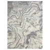 Milas Beige 6 ft. x 9 ft. Abstract Polypropylene Area Rug by Abani