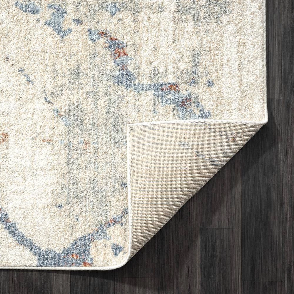 Milas Beige 5 ft. 3 ft. x 7 ft. 6 in. Abstract Polypropylene Area Rug by Abani 8 Milas Beige 5 ft. 3 ft. x 7 ft. 6 in. Abstract Polypropylene Area Rug by Abani - Image 6