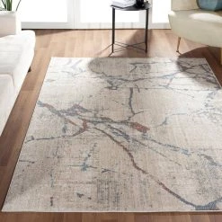Milas Beige 5 ft. 3 ft. x 7 ft. 6 in. Abstract Polypropylene Area Rug by Abani 14 Milas Beige 5 ft. 3 ft. x 7 ft. 6 in. Abstract Polypropylene Area Rug by Abani -Abani Sales beige abani area rugs mil200a 5 66 1000