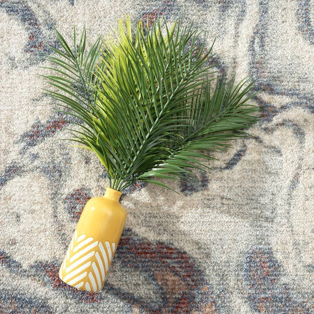 Milas Beige 5 ft. 3 ft. x 7 ft. 6 in. Abstract Polypropylene Area Rug by Abani 10 Milas Beige 5 ft. 3 ft. x 7 ft. 6 in. Abstract Polypropylene Area Rug by Abani - Image 8