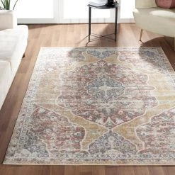 Milas Beige 6 ft. x 9 ft. Oriental Polypropylene Area Rug by Abani -Abani Sales beige abani area rugs mil210a 6 66 1000