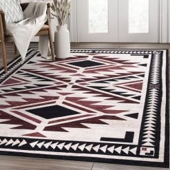 Abani Rugs Molana MOL110A Southwestern Beige Charcoal Red 7 ft. 9 in. x 10 ft. 2 in. Area Rug 13 Abani Rugs Molana MOL110A Southwestern Beige Charcoal Red 7 ft. 9 in. x 10 ft. 2 in. Area Rug -Abani Sales beige abani area rugs mol110a 8 31 1000