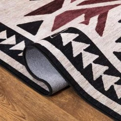 Abani Rugs Molana MOL110A Southwestern Beige Charcoal Red 7 ft. 9 in. x 10 ft. 2 in. Area Rug 10 Abani Rugs Molana MOL110A Southwestern Beige Charcoal Red 7 ft. 9 in. x 10 ft. 2 in. Area Rug -Abani Sales beige abani area rugs mol110a 8 c3 1000