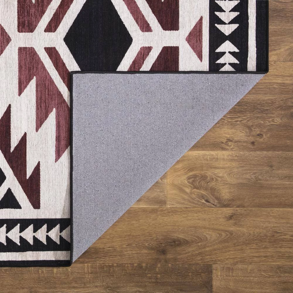 Abani Rugs Molana MOL110A Southwestern Beige Charcoal Red 7 ft. 9 in. x 10 ft. 2 in. Area Rug 4 Abani Rugs Molana MOL110A Southwestern Beige Charcoal Red 7 ft. 9 in. x 10 ft. 2 in. Area Rug - Image 2