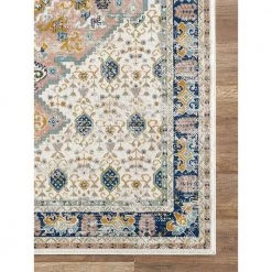 Porto Beige 5 ft. 3 ft. x 7 ft. 6 in. Oriental Polypropylene Area Rug by Abani -Abani Sales beige abani area rugs prt150a 5 40 1000
