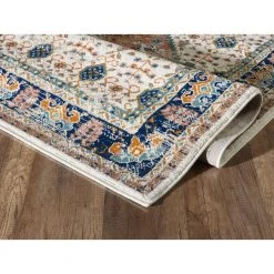 Porto Beige 5 ft. 3 ft. x 7 ft. 6 in. Oriental Polypropylene Area Rug by Abani -Abani Sales beige abani area rugs prt150a 5 4f 1000