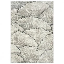 Porto Beige 3 ft. x 5 ft. Abstract Polypropylene Area Rug by Abani