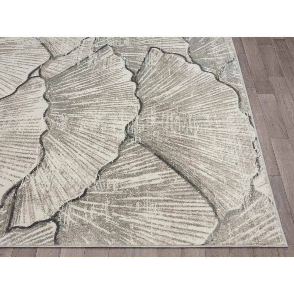 Porto Beige 3 ft. x 5 ft. Abstract Polypropylene Area Rug by Abani 4 Porto Beige 3 ft. x 5 ft. Abstract Polypropylene Area Rug by Abani - Image 2