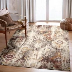 Sedona Beige 7 ft. 9 in. x 10 ft. 2 in. Oriental Polypropylene Area Rug by Abani -Abani Sales beige abani area rugs sed120a 8 31 1000