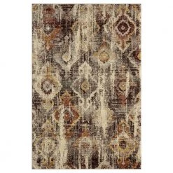 Sedona Beige 7 ft. 9 in. x 10 ft. 2 in. Oriental Polypropylene Area Rug by Abani