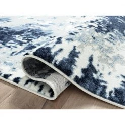 Arto Blue 6 ft. x 9 ft. Distressed Polypropylene Area Rug by Abani 13 Arto Blue 6 ft. x 9 ft. Distressed Polypropylene Area Rug by Abani -Abani Sales blue abani area rugs art220a 6 4f 1000