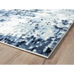 Arto Blue 6 ft. x 9 ft. Distressed Polypropylene Area Rug by Abani 12 Arto Blue 6 ft. x 9 ft. Distressed Polypropylene Area Rug by Abani -Abani Sales blue abani area rugs art220a 6 c3 1000