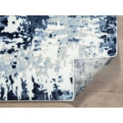 Arto Blue 6 ft. x 9 ft. Distressed Polypropylene Area Rug by Abani 16 Arto Blue 6 ft. x 9 ft. Distressed Polypropylene Area Rug by Abani -Abani Sales blue abani area rugs art220a 6 fa 1000