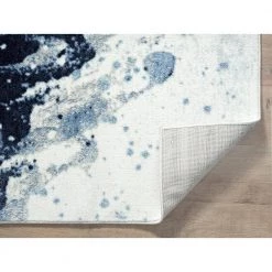Arto Blue 4 ft. x 6 ft. Distressed Polypropylene Area Rug by Abani -Abani Sales blue abani area rugs art230a 4 fa 1000