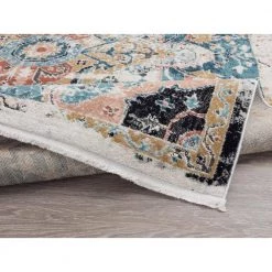 Azure Blue 6 ft. x 9 ft. Oriental Polyester Area Rug by Abani 11 Azure Blue 6 ft. x 9 ft. Oriental Polyester Area Rug by Abani -Abani Sales blue abani area rugs azr100a 6 c3 1000