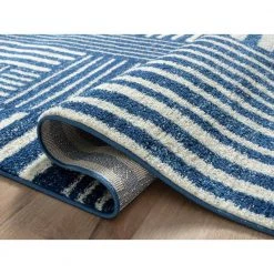 Casa Blue 7.9 ft. x 10.2 ft. Geometric Polypropylene Area Rug by Abani 13 Casa Blue 7.9 ft. x 10.2 ft. Geometric Polypropylene Area Rug by Abani -Abani Sales blue abani area rugs cas260a 8 4f 1000