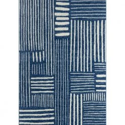 Casa Blue 7.9 ft. x 10.2 ft. Geometric Polypropylene Area Rug by Abani
