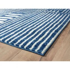 Casa Blue 7.9 ft. x 10.2 ft. Geometric Polypropylene Area Rug by Abani 12 Casa Blue 7.9 ft. x 10.2 ft. Geometric Polypropylene Area Rug by Abani -Abani Sales blue abani area rugs cas260a 8 c3 1000