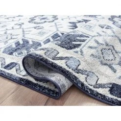 Cruz Blue 7.9 ft. x 10.2 ft. Geometric Polypropylene Area Rug by Abani -Abani Sales blue abani area rugs cru120a 8 4f 1000