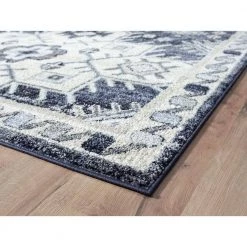 Cruz Blue 7.9 ft. x 10.2 ft. Geometric Polypropylene Area Rug by Abani -Abani Sales blue abani area rugs cru120a 8 c3 1000