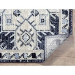 Cruz Blue 7.9 ft. x 10.2 ft. Geometric Polypropylene Area Rug by Abani -Abani Sales blue abani area rugs cru120a 8 fa 1000