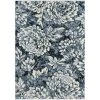 Cruz Blue 5.3 ft. x 7.6 ft. Floral Polypropylene Area Rug by Abani 1 Cruz Blue 5.3 ft. x 7.6 ft. Floral Polypropylene Area Rug by Abani -Abani Sales blue abani area rugs cru140a 5 64 1000