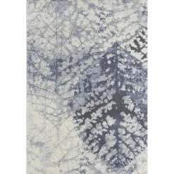 Cruz Blue 6 ft. x 9 ft. Floral Polypropylene Area Rug by Abani