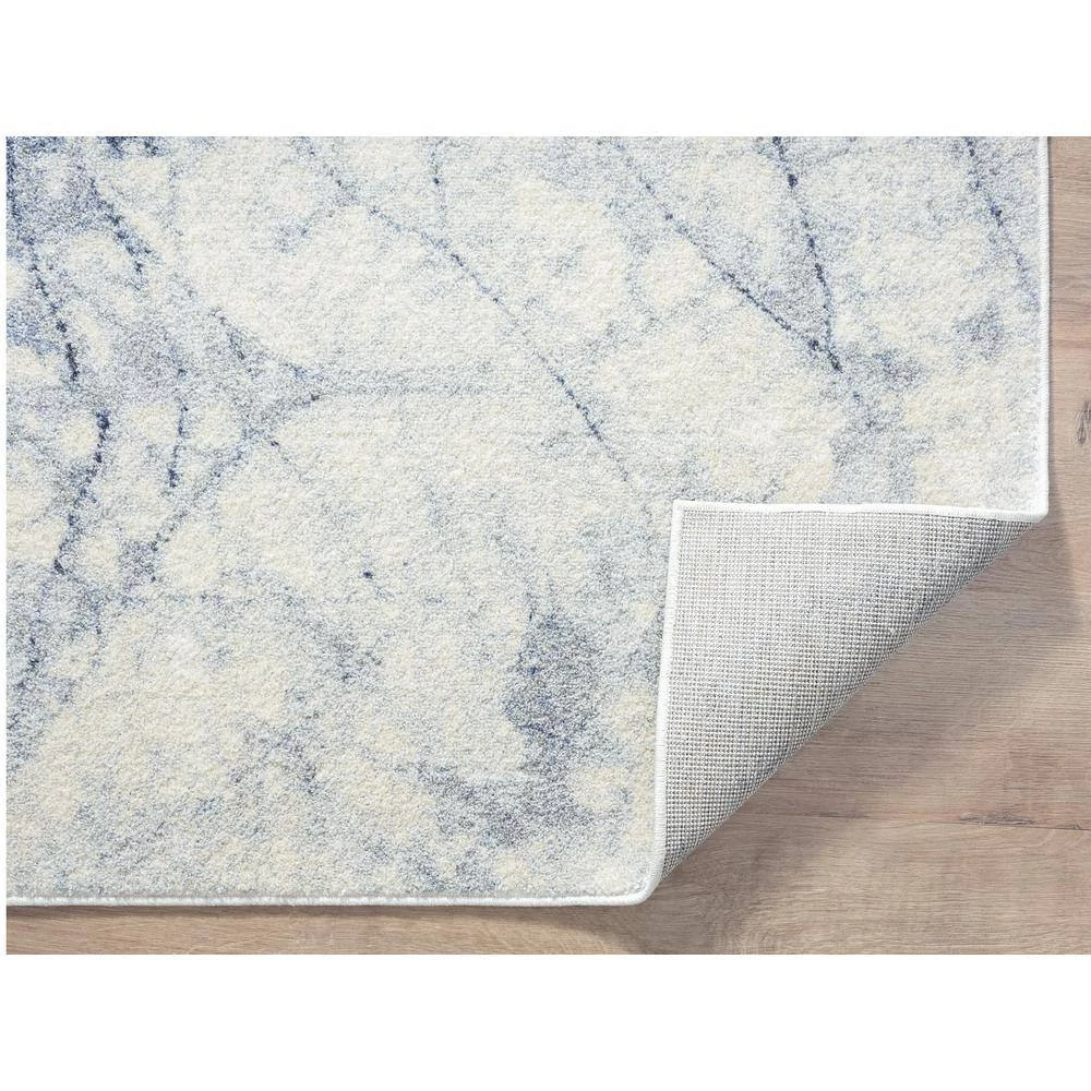 Cruz Blue 6 ft. x 9 ft. Floral Polypropylene Area Rug by Abani 9 Cruz Blue 6 ft. x 9 ft. Floral Polypropylene Area Rug by Abani - Image 7