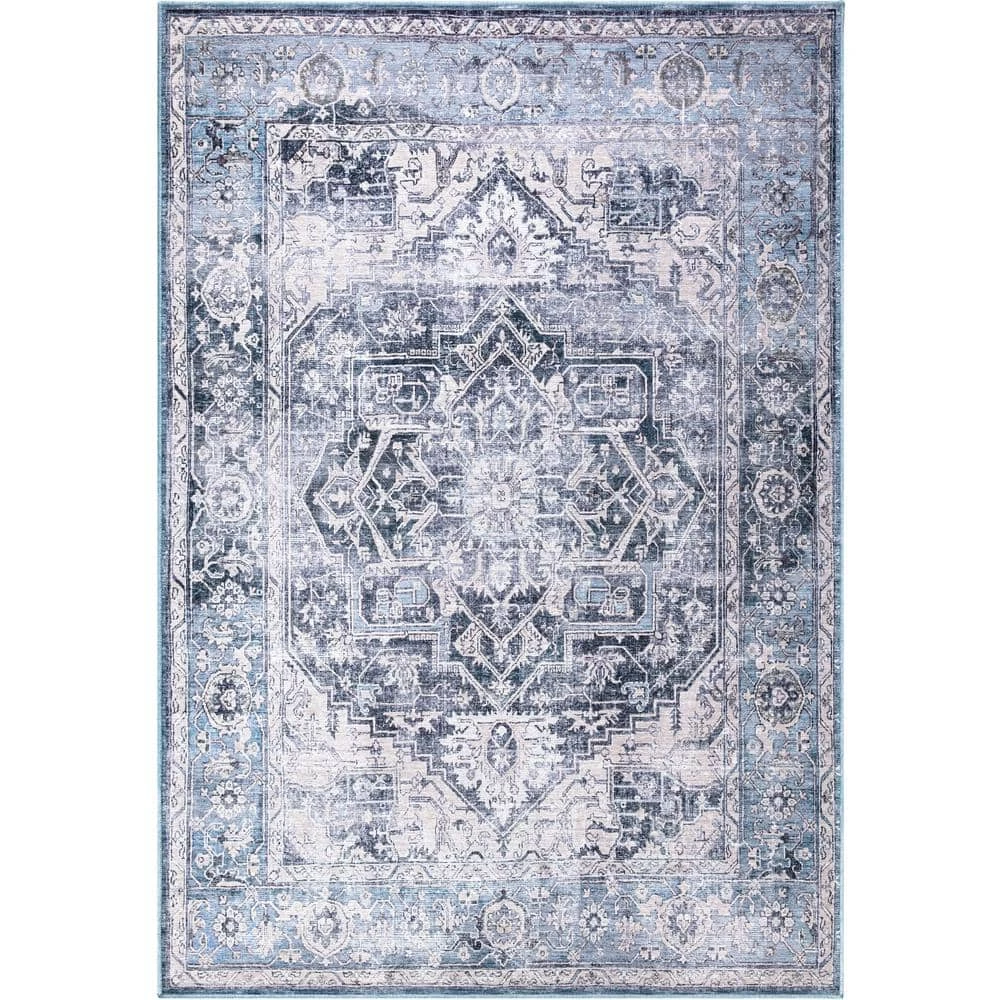 Abani Rugs Lola LOL140A Contemporary Blue 5 ft. 3 in. x 7 ft. 6 in. Area Rug 3 Abani Rugs Lola LOL140A Contemporary Blue 5 ft. 3 in. x 7 ft. 6 in. Area Rug