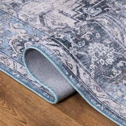 Abani Rugs Lola LOL140A Contemporary Blue 5 ft. 3 in. x 7 ft. 6 in. Area Rug 10 Abani Rugs Lola LOL140A Contemporary Blue 5 ft. 3 in. x 7 ft. 6 in. Area Rug -Abani Sales blue abani area rugs lol140a 5 c3 1000