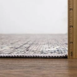 Abani Rugs Lola LOL170A Vintage Contemporary Creamy Gray Blue 4 ft. x 6 ft. Area Rug -Abani Sales blue abani area rugs lol170a 4 1f 1000