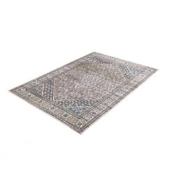Abani Rugs Lola LOL170A Vintage Contemporary Creamy Gray Blue 4 ft. x 6 ft. Area Rug -Abani Sales blue abani area rugs lol170a 4 4f 1000