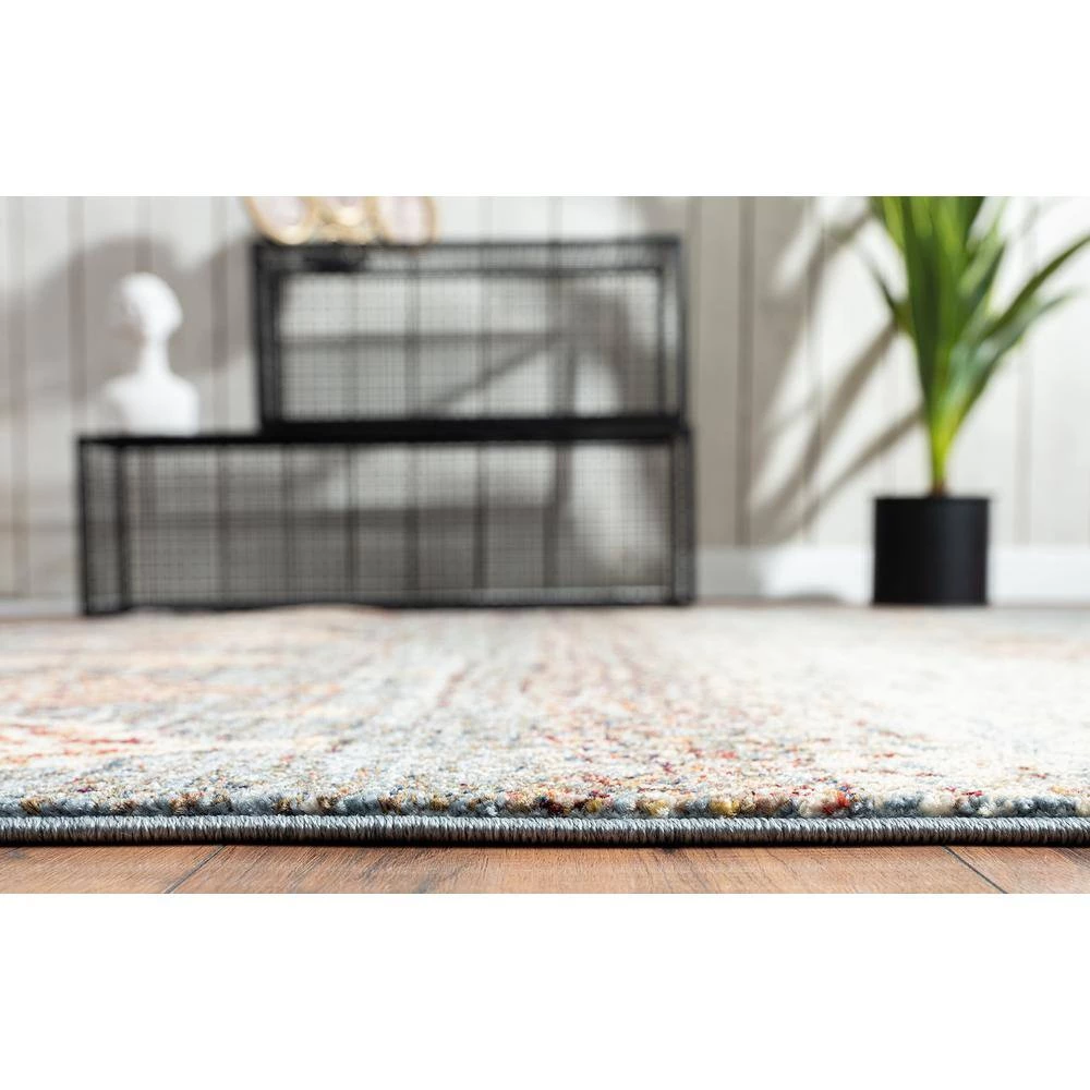 Mesa Blue 7 ft. 9 in. x 10 ft. 2 in. Abstract Polypropylene Area Rug by Abani 7 Mesa Blue 7 ft. 9 in. x 10 ft. 2 in. Abstract Polypropylene Area Rug by Abani - Image 5