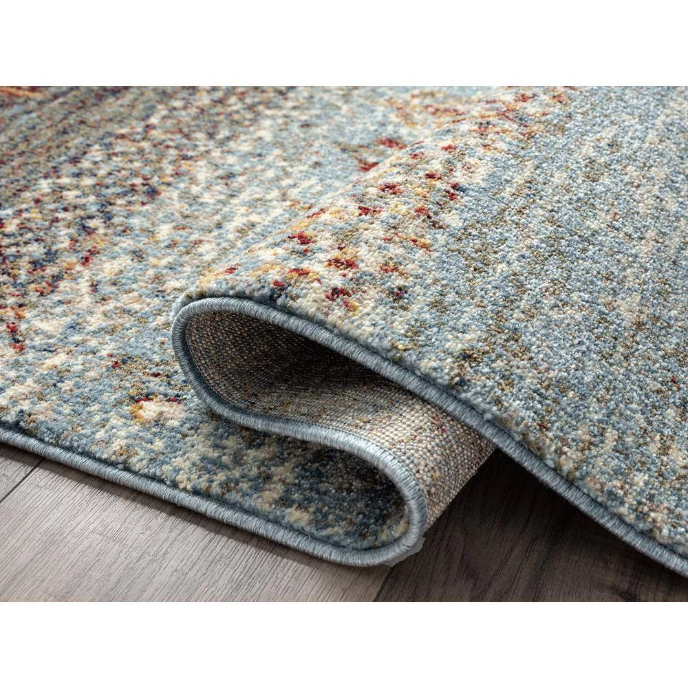 Mesa Blue 7 ft. 9 in. x 10 ft. 2 in. Abstract Polypropylene Area Rug by Abani 6 Mesa Blue 7 ft. 9 in. x 10 ft. 2 in. Abstract Polypropylene Area Rug by Abani - Image 4