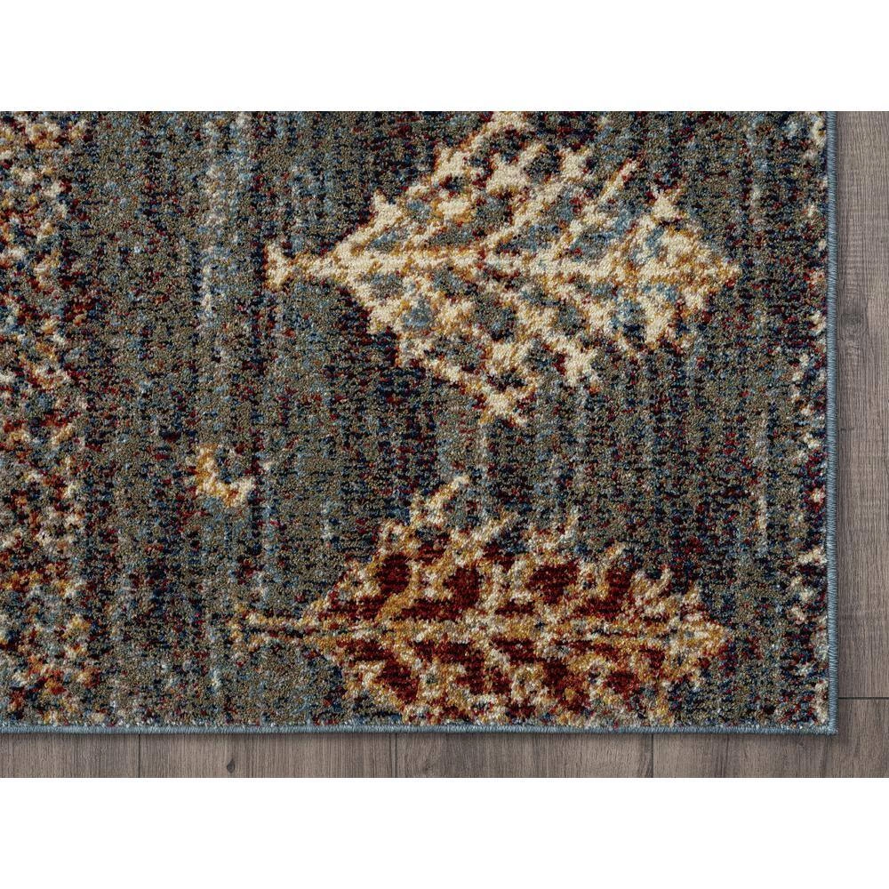 Mesa Blue 7 ft. 9 in. x 10 ft. 2 in. Abstract Polypropylene Area Rug by Abani 4 Mesa Blue 7 ft. 9 in. x 10 ft. 2 in. Abstract Polypropylene Area Rug by Abani - Image 2