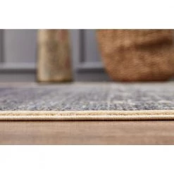 Mesa Blue 5 ft. 3 ft. x 7 ft. 6 in. Abstract Polypropylene Area Rug by Abani -Abani Sales blue abani area rugs mes150a 5 1f 1000