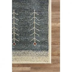 Mesa Blue 5 ft. 3 ft. x 7 ft. 6 in. Abstract Polypropylene Area Rug by Abani -Abani Sales blue abani area rugs mes150a 5 40 1000
