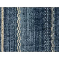 Mesa Blue 7 ft. 9 in. x 10 ft. 2 in. Striped Polypropylene Area Rug by Abani -Abani Sales blue abani area rugs mes210a 8 1f 1000